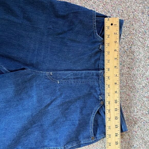 Vintage Dark Wash High Rise Straight Leg Jeans - Picture 5 of 9
